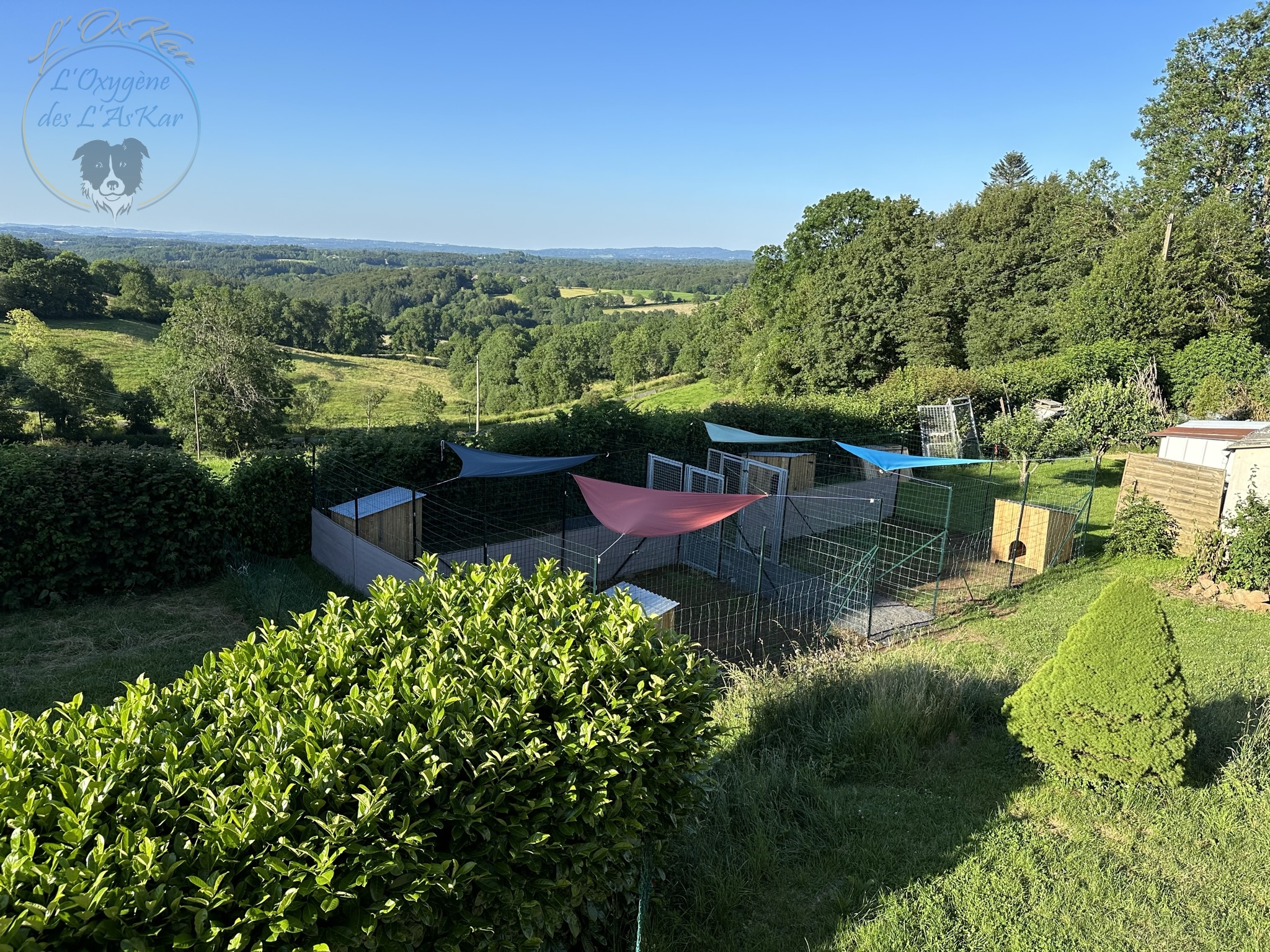 Parcs individuels vu de la maison
